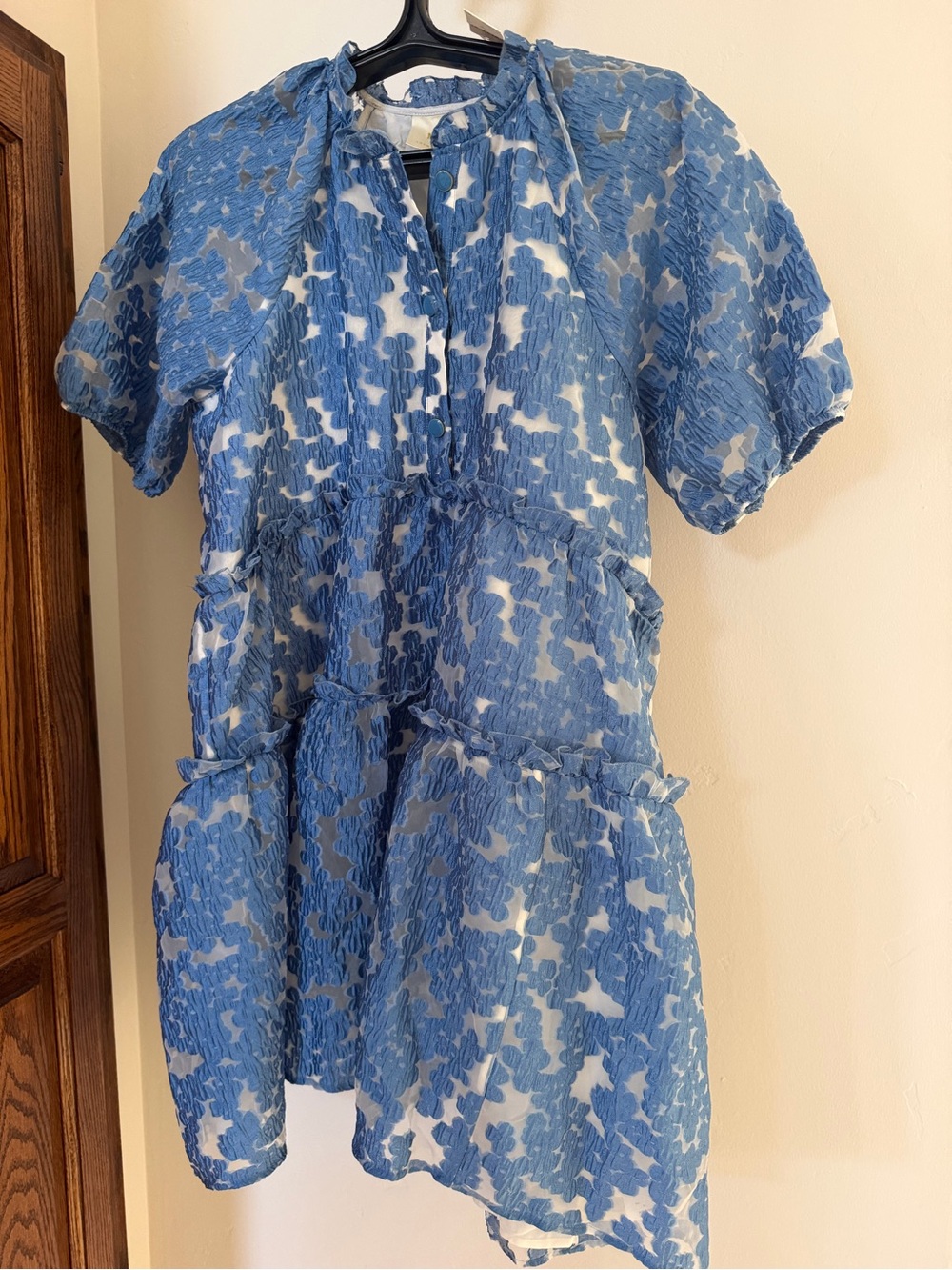 Tiered jacquard Dress